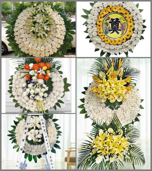 湖北黄冈市黄梅县刘佐乡杨东垸村花圈速递
